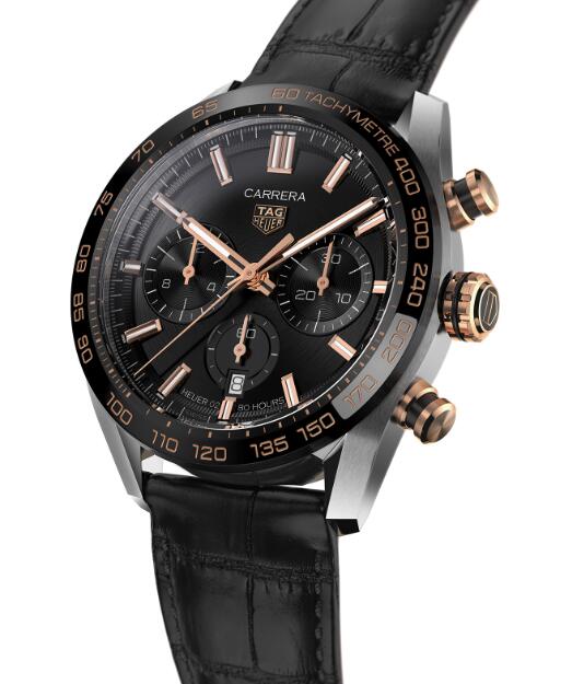 Online fake Tag Heuer watches are popular for the black and gold colors.
